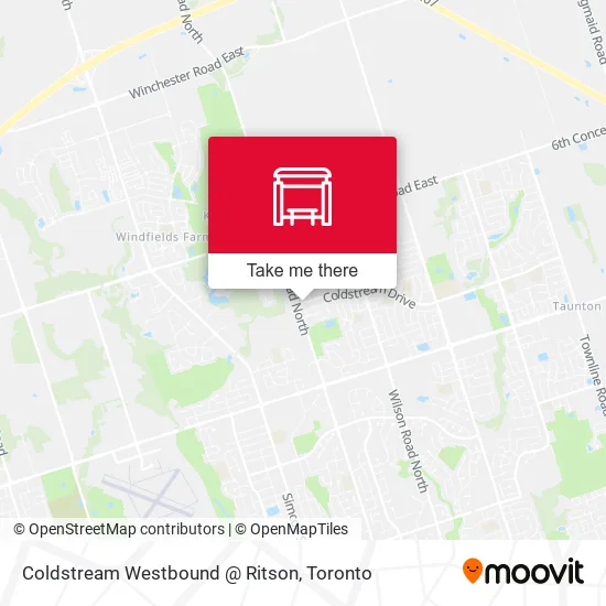 Coldstream Westbound @ Ritson map