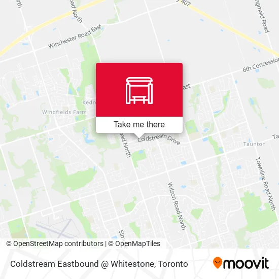 Coldstream Eastbound @ Whitestone map