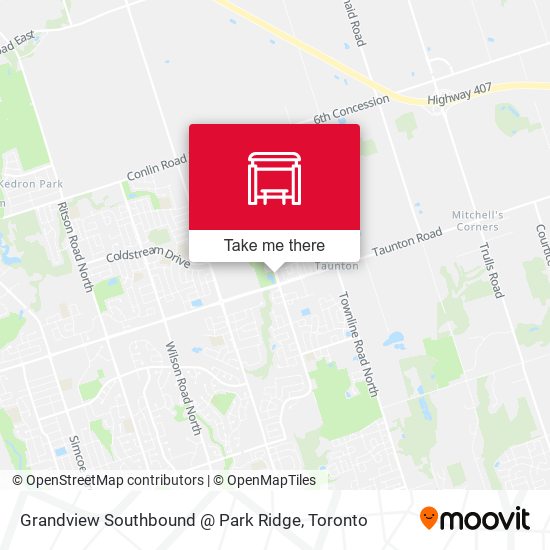 Grandview Southbound @ Park Ridge map
