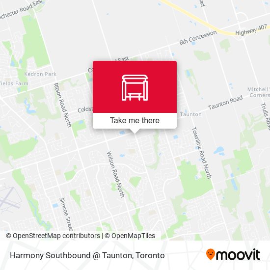 Harmony Southbound @ Taunton map
