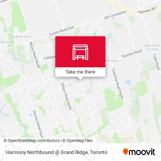 Harmony Northbound @ Grand Ridge map