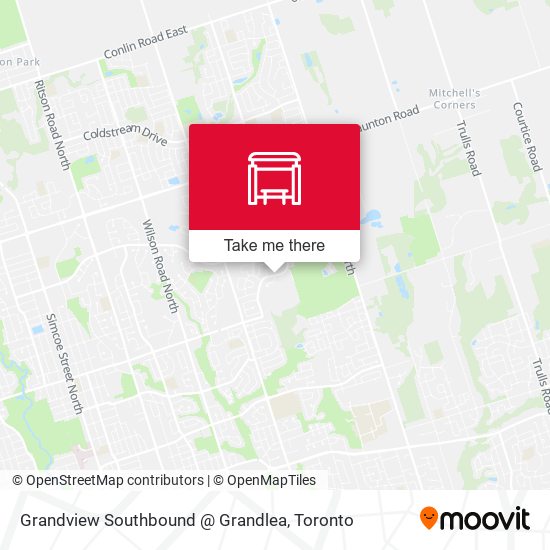 Grandview Southbound @ Grandlea map
