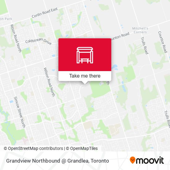 Grandview Northbound @ Grandlea map