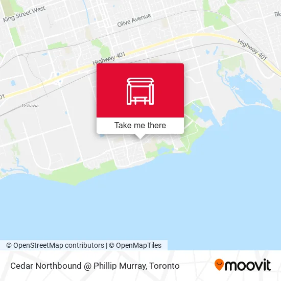Cedar Northbound @ Phillip Murray map