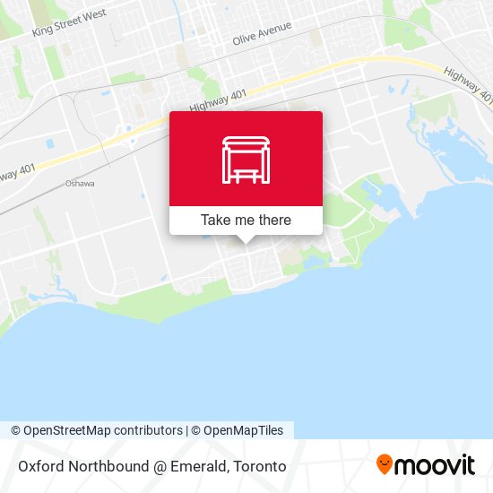 Oxford Northbound @ Emerald map