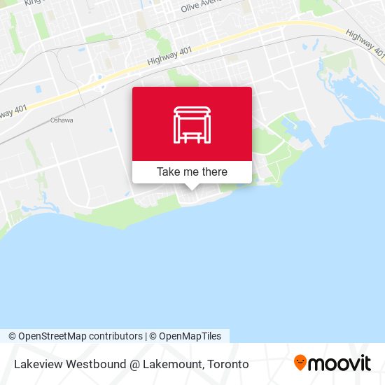 Lakeview Westbound @ Lakemount map
