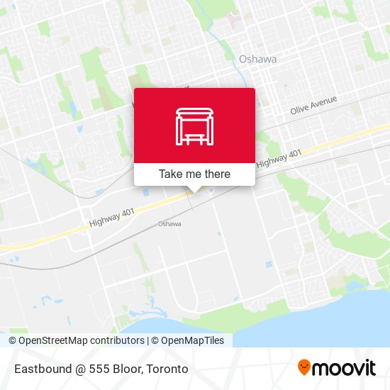 Eastbound @ 555 Bloor map