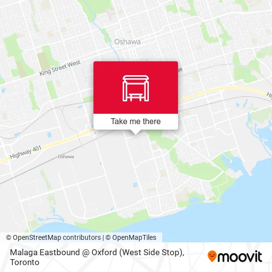 Malaga Eastbound @ Oxford (West Side Stop) map