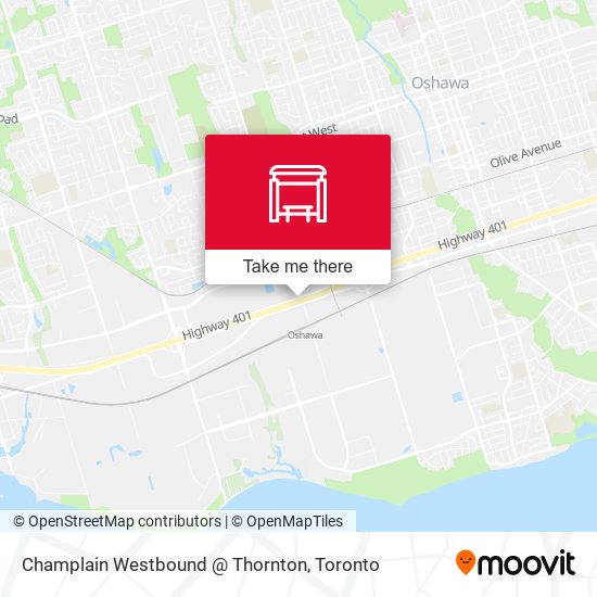 Champlain Westbound @ Thornton map