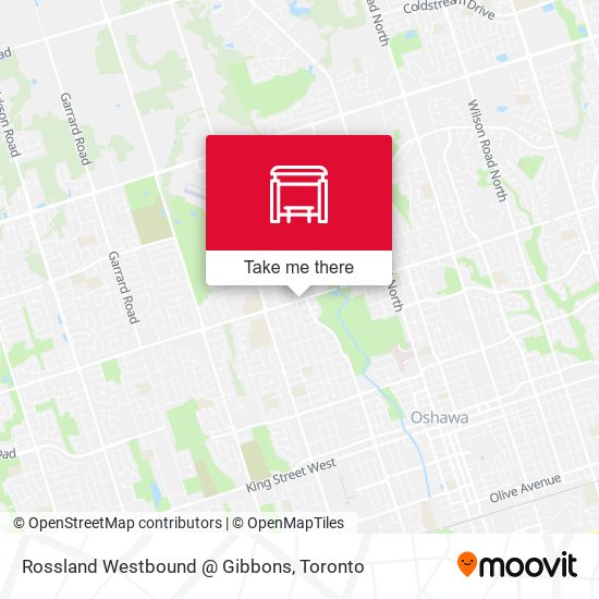 Rossland Westbound @ Gibbons map