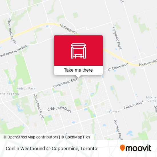 Conlin Westbound @ Coppermine map