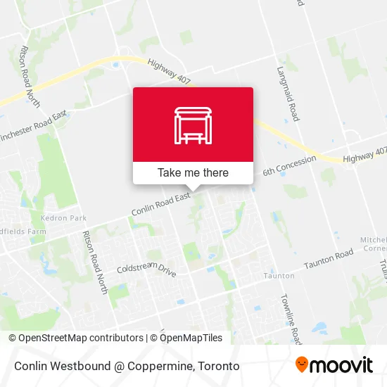 Conlin Westbound @ Coppermine map