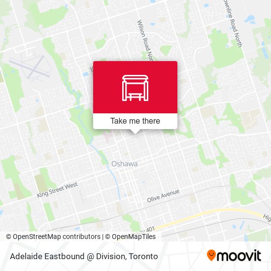 Adelaide Eastbound @ Division map