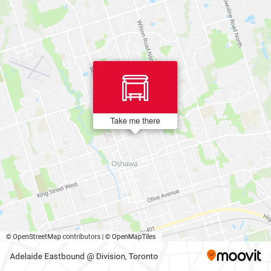 Adelaide Eastbound @ Division map