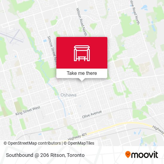 Southbound @ 206 Ritson map