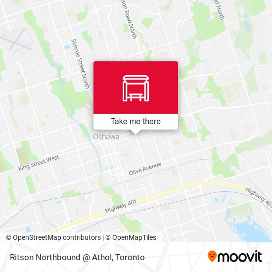 Ritson Northbound @ Athol map