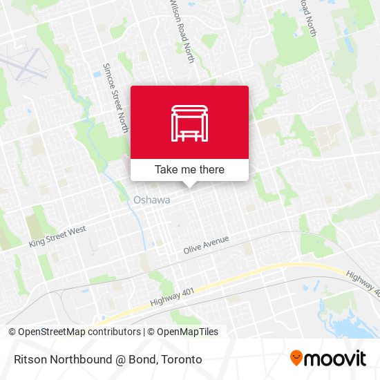 Ritson Northbound @ Bond map