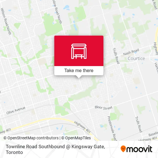 Townline Road Southbound @ Kingsway Gate map