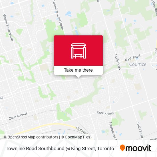 Townline Road Southbound @ King Street map