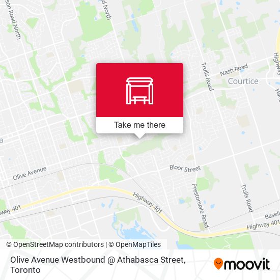 Olive Avenue Westbound @ Athabasca Street plan