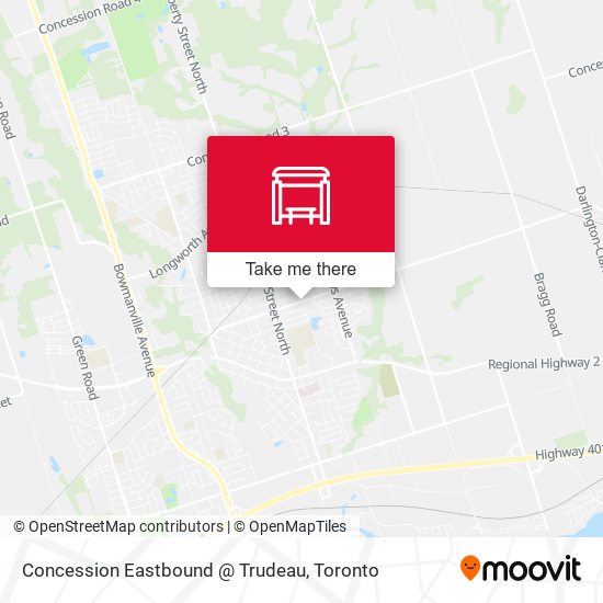 Concession Eastbound @ Trudeau map