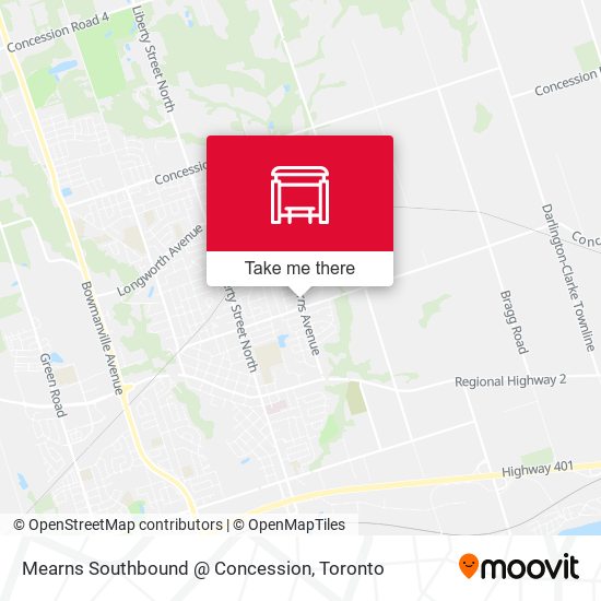 Mearns Southbound @ Concession map