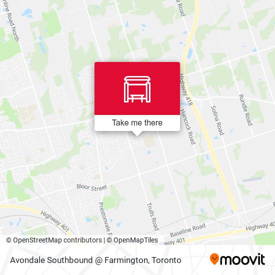 Avondale Southbound @ Farmington plan