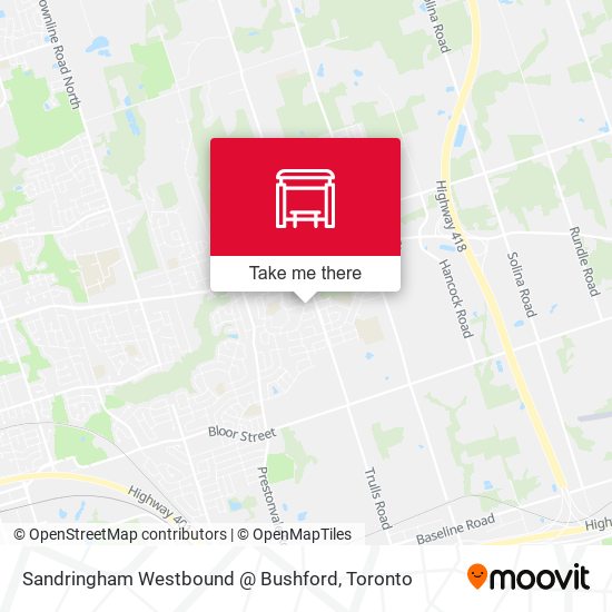 Sandringham Westbound @ Bushford plan