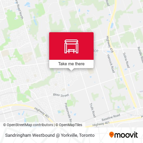 Sandringham Westbound @ Yorkville plan