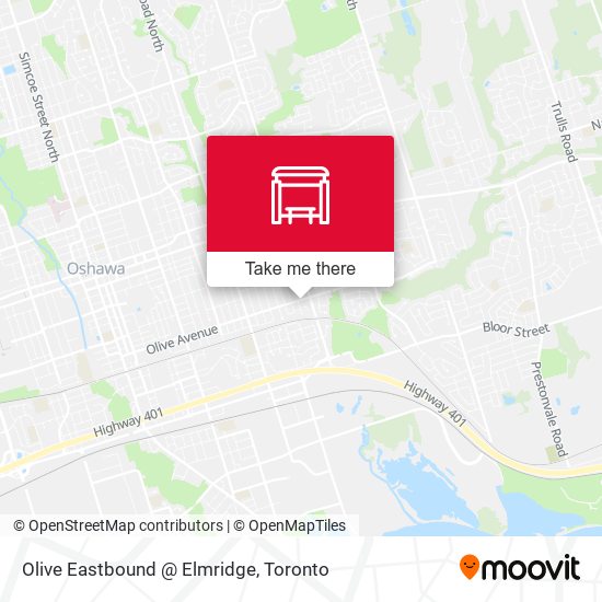 Olive Eastbound @ Elmridge map