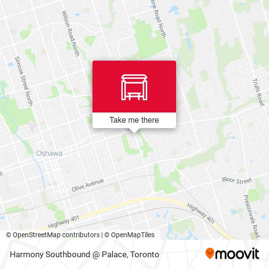 Harmony Southbound @ Palace map