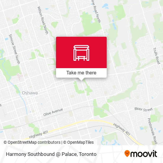 Harmony Southbound @ Palace map