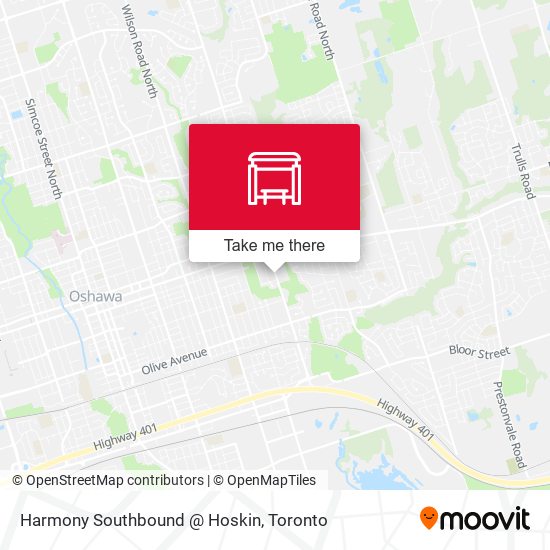 Harmony Southbound @ Hoskin map