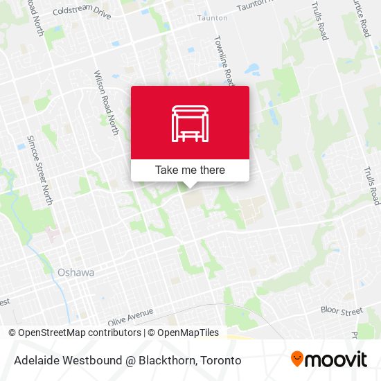 Adelaide Westbound @ Blackthorn map