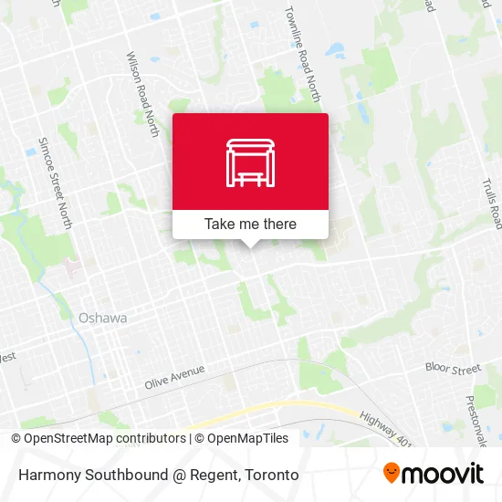 Harmony Southbound @ Regent map