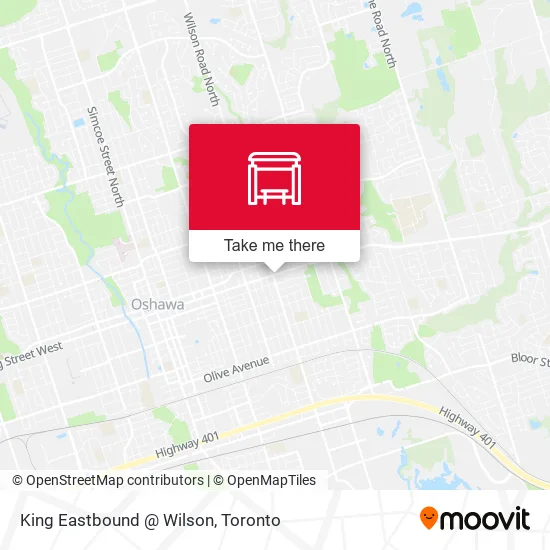 King Eastbound @ Wilson map