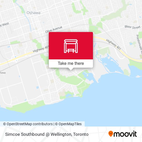 Simcoe Southbound @ Wellington map