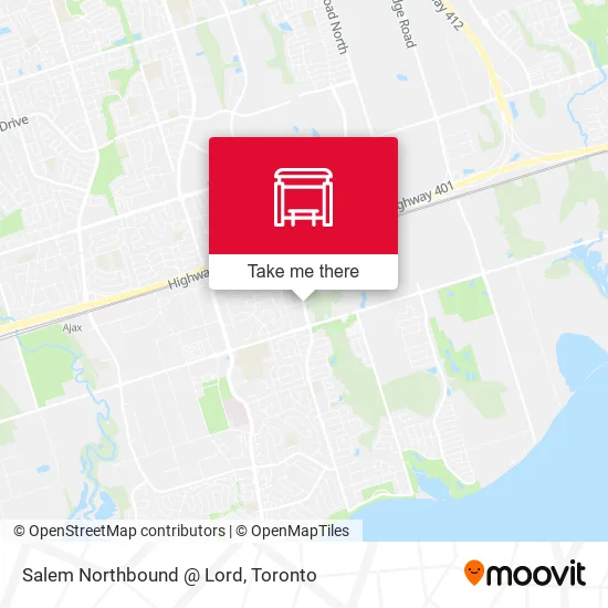 Salem Northbound @ Lord map