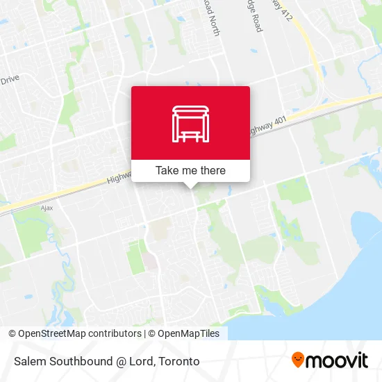 Salem Southbound @ Lord map
