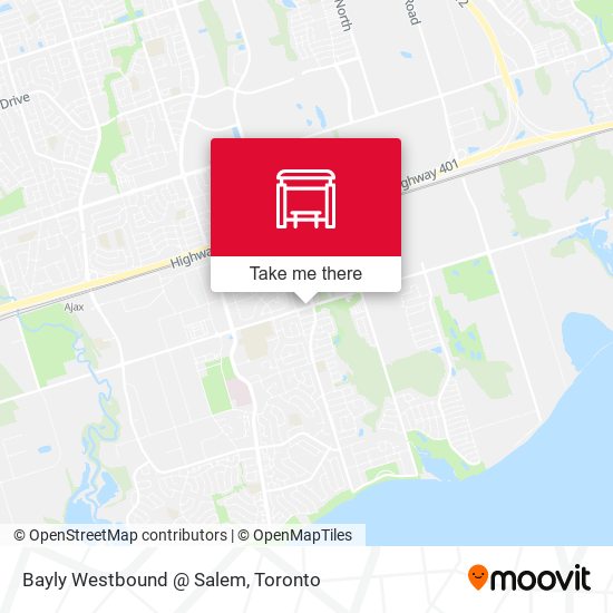 Bayly Westbound @ Salem map