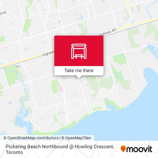 Pickering Beach Northbound @ Howling Crescent map