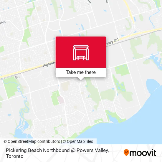 Pickering Beach Northbound @ Powers Valley map