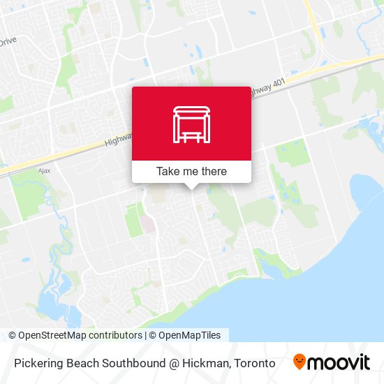 Pickering Beach Southbound @ Hickman map