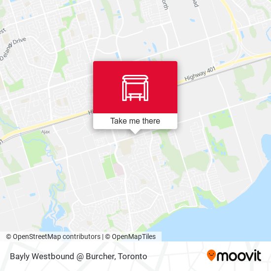 Bayly Westbound @ Burcher map