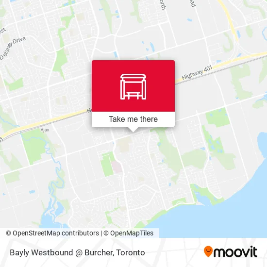 Bayly Westbound @ Burcher map