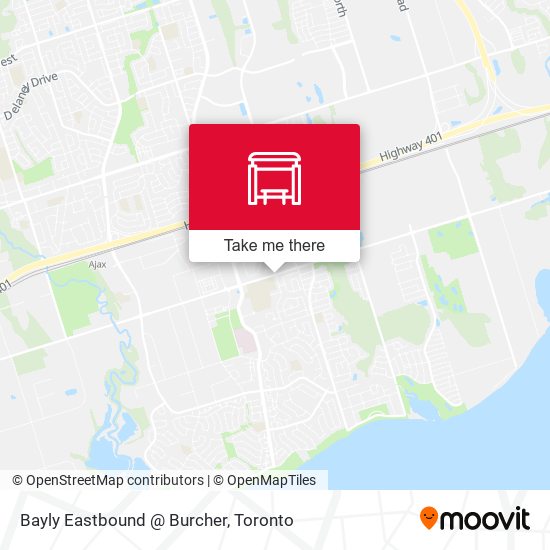 Bayly Eastbound @ Burcher map