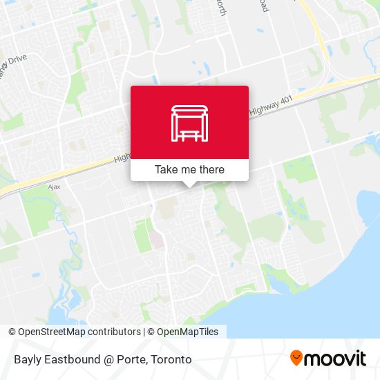 Bayly Eastbound @ Porte map