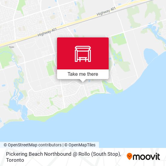 Pickering Beach Northbound @ Rollo (South Stop) map