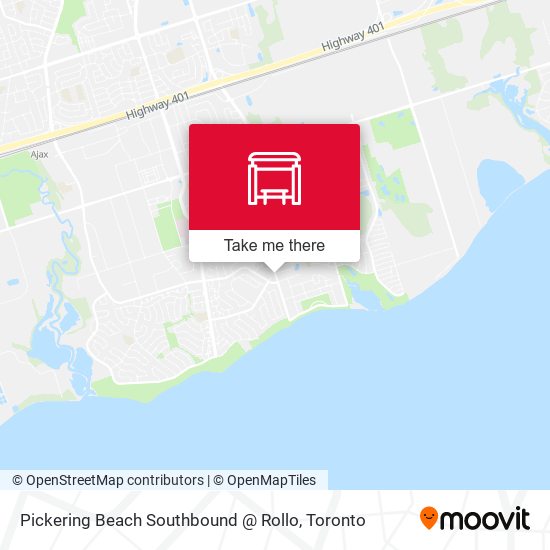 Pickering Beach Southbound @ Rollo map