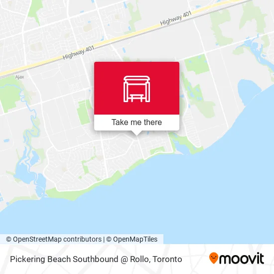 Pickering Beach Southbound @ Rollo map
